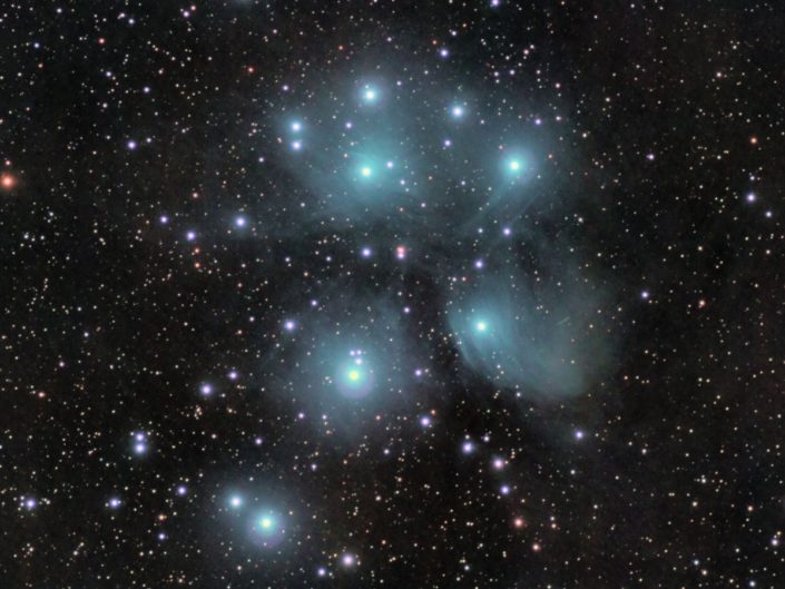 Messier 45 - Pleiades (Plejaden), Krefeld, 2010