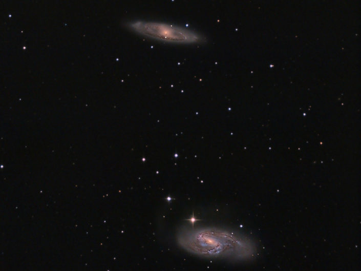 Messier 65 and M66, Krefeld, 2012