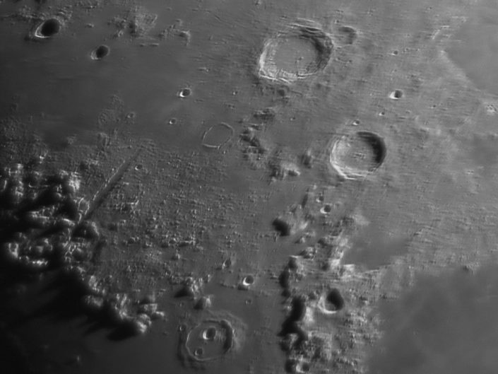 Moon (Aristoteles, Eudoxus, Cassini, Alpine valley), Krefeld, 2009-05-31