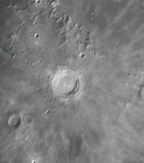 Moon (Copernicus, Reinhold, Pytheas), Krefeld, 2009-02-05