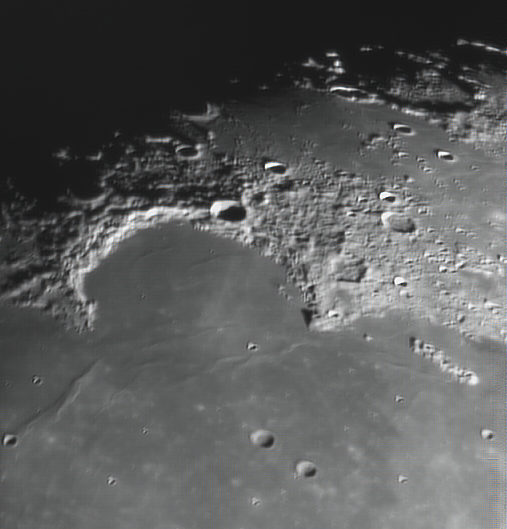 Moon (Sinus Iridium, Bianchini, Helicon, Le Verrier), Krefeld, 2009-02-05