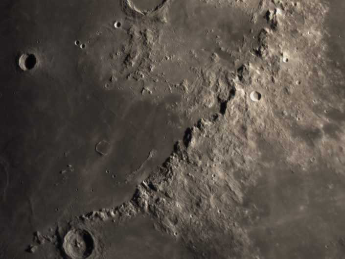 Moon (Archimedes, Aristillus, Timocharis, Erasthostenes), Krefeld, 2018-02-24