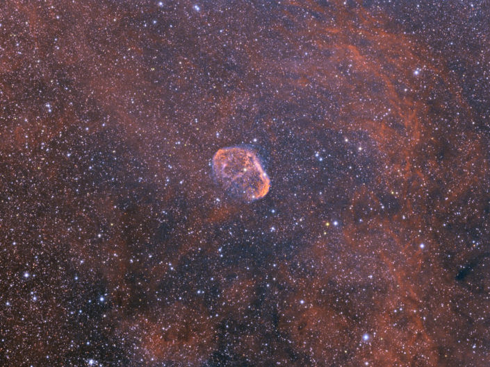 NGC 6888 - Crescent Nebula (Sichelnebel), Krefeld, 2016l