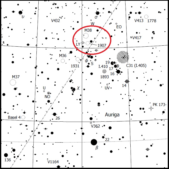 M38 finder chart