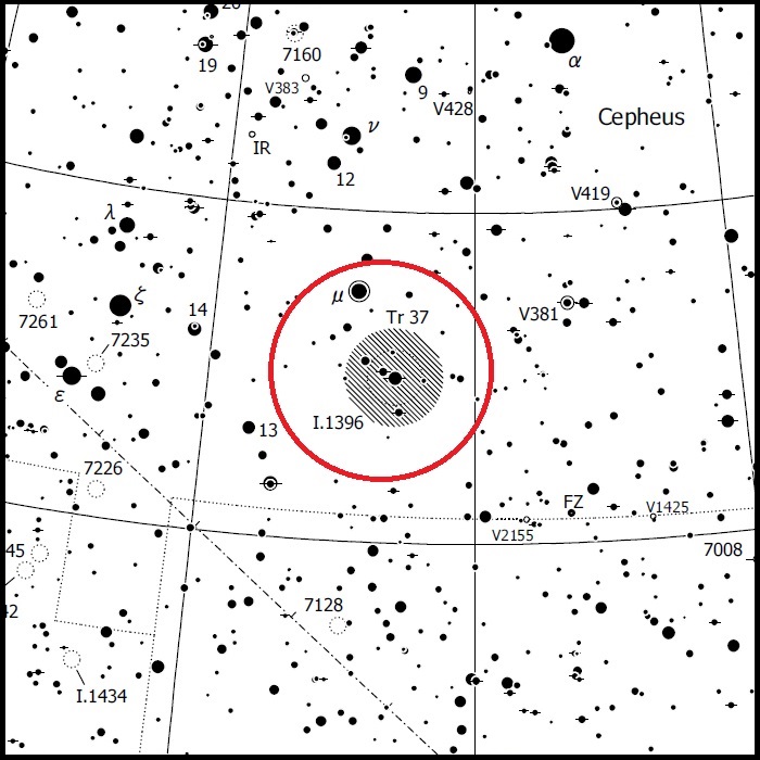 IC 1396 finder chart