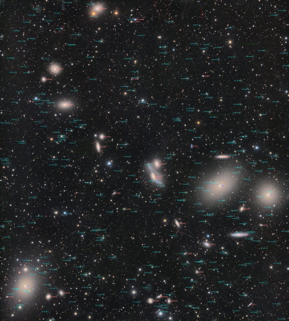 Markarian's chain annotated