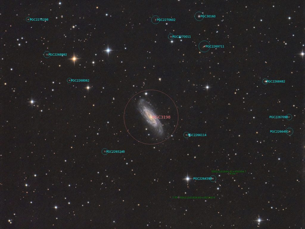 NGC 3198 annotated