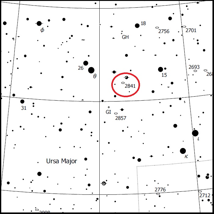 NGC 2841 finder chart