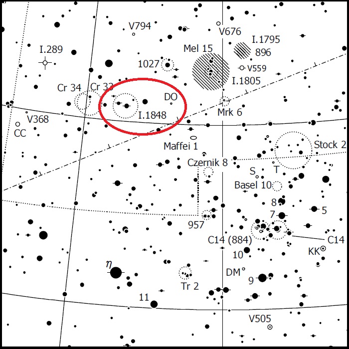 IC 1848 finder chart