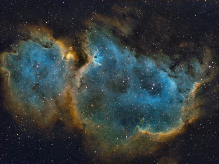 Soul Nebula (Hubble Palette)