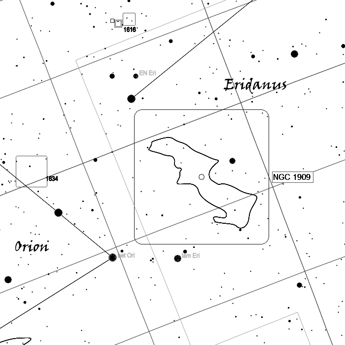 NGC 1909 Finder chart