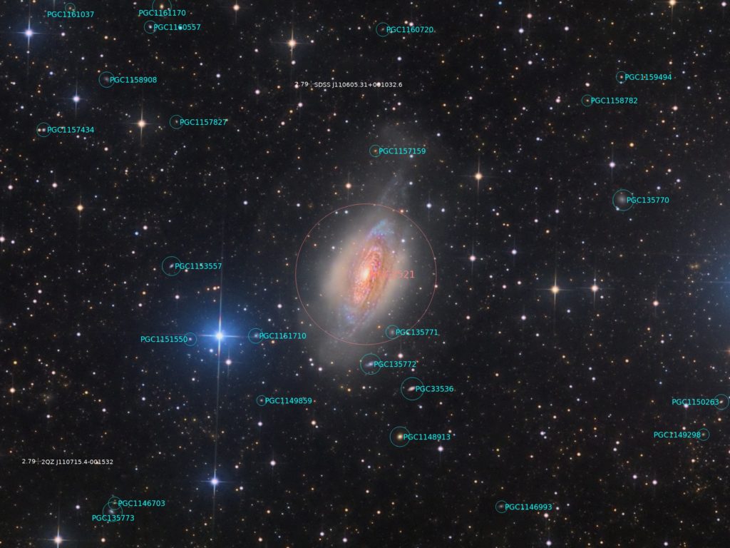 NGC 3521 annotated