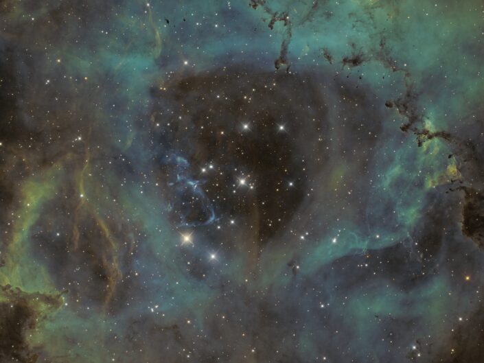 Sh2-275 with NGC 2244 Rosette Nebula, (Insight Observatory), China, 2021