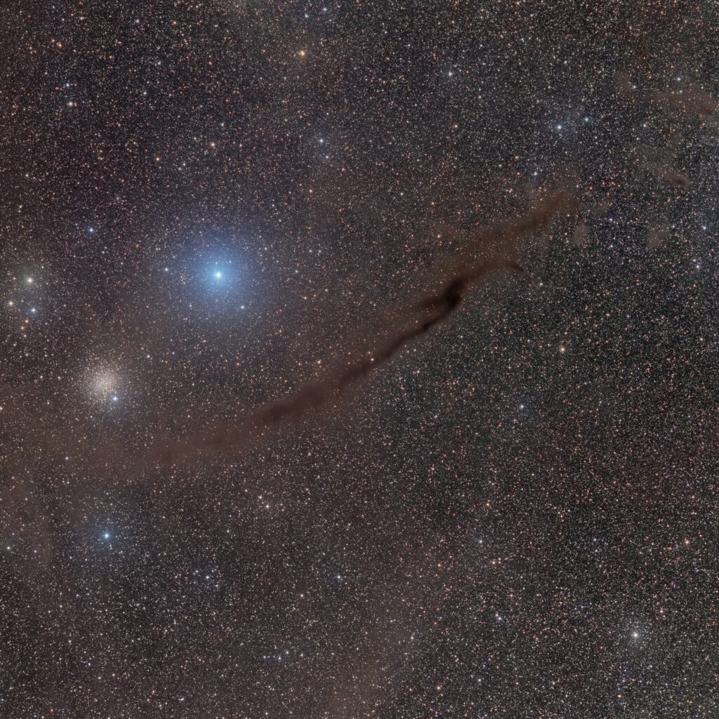 Dark Doodad with NGC 4372, (AUS-2 Telescope Live), 2022