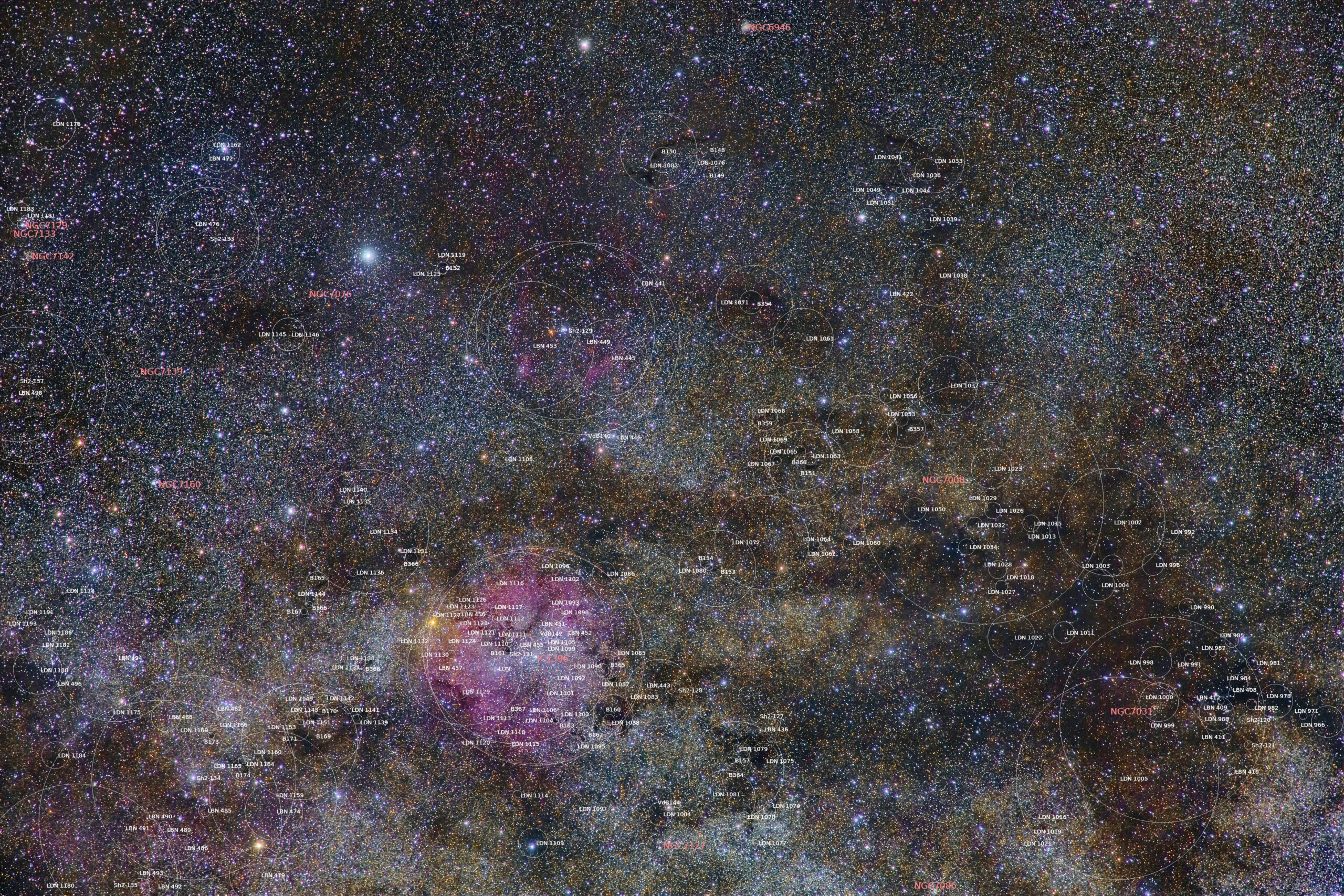 IC 1396, 2019, annotated