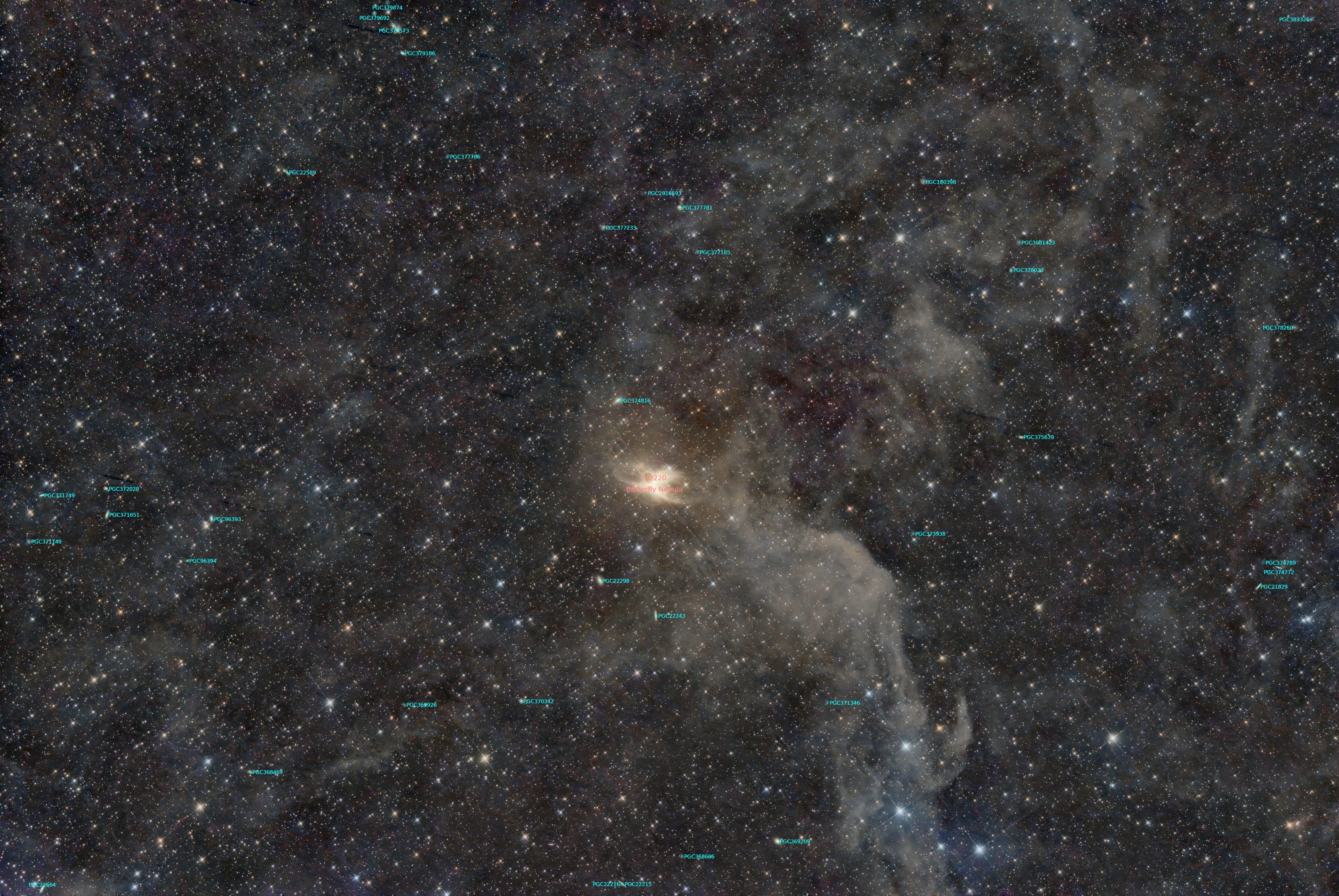 IC 2220, TAK, annotated