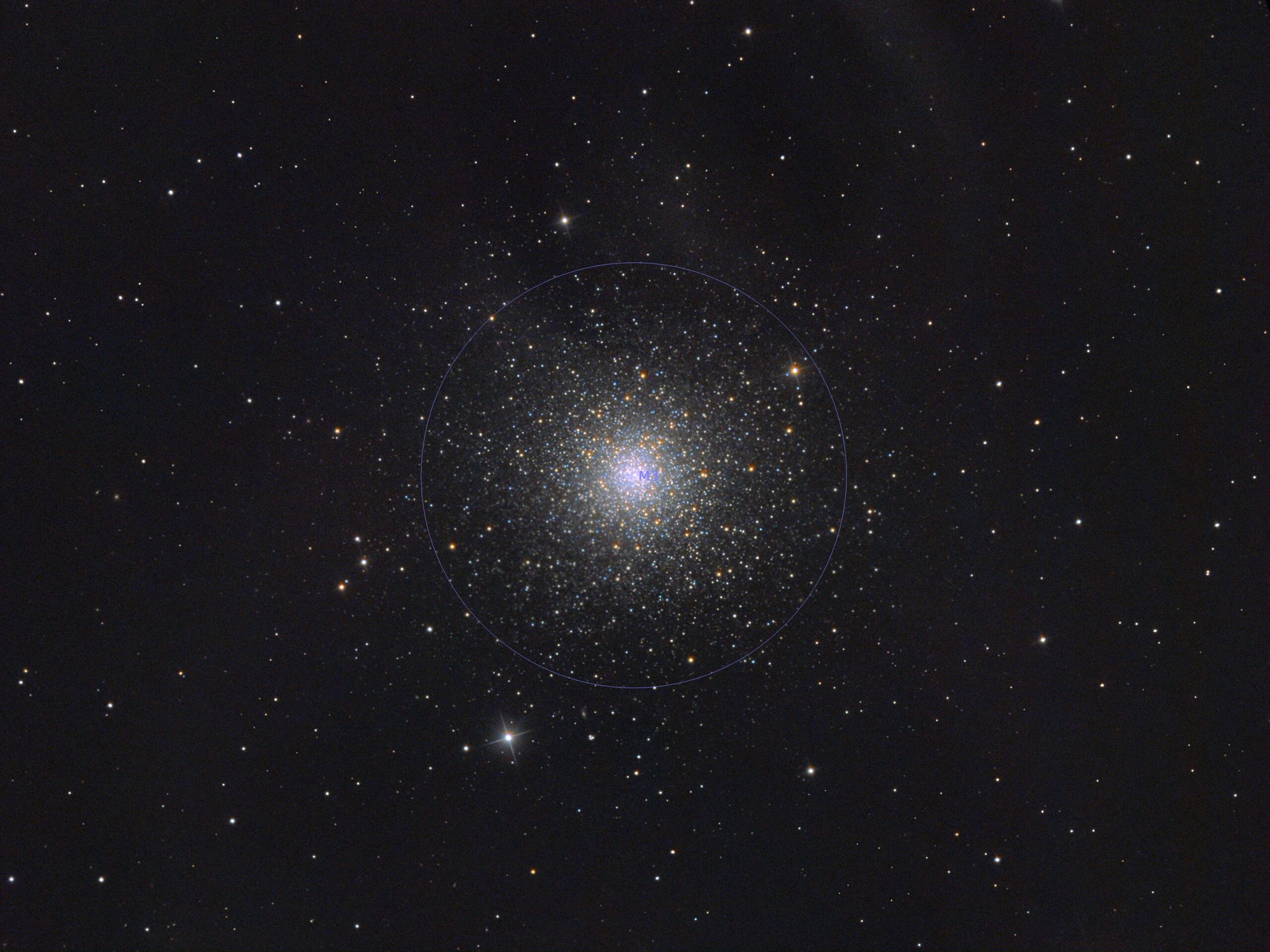 Messier 3 annotated