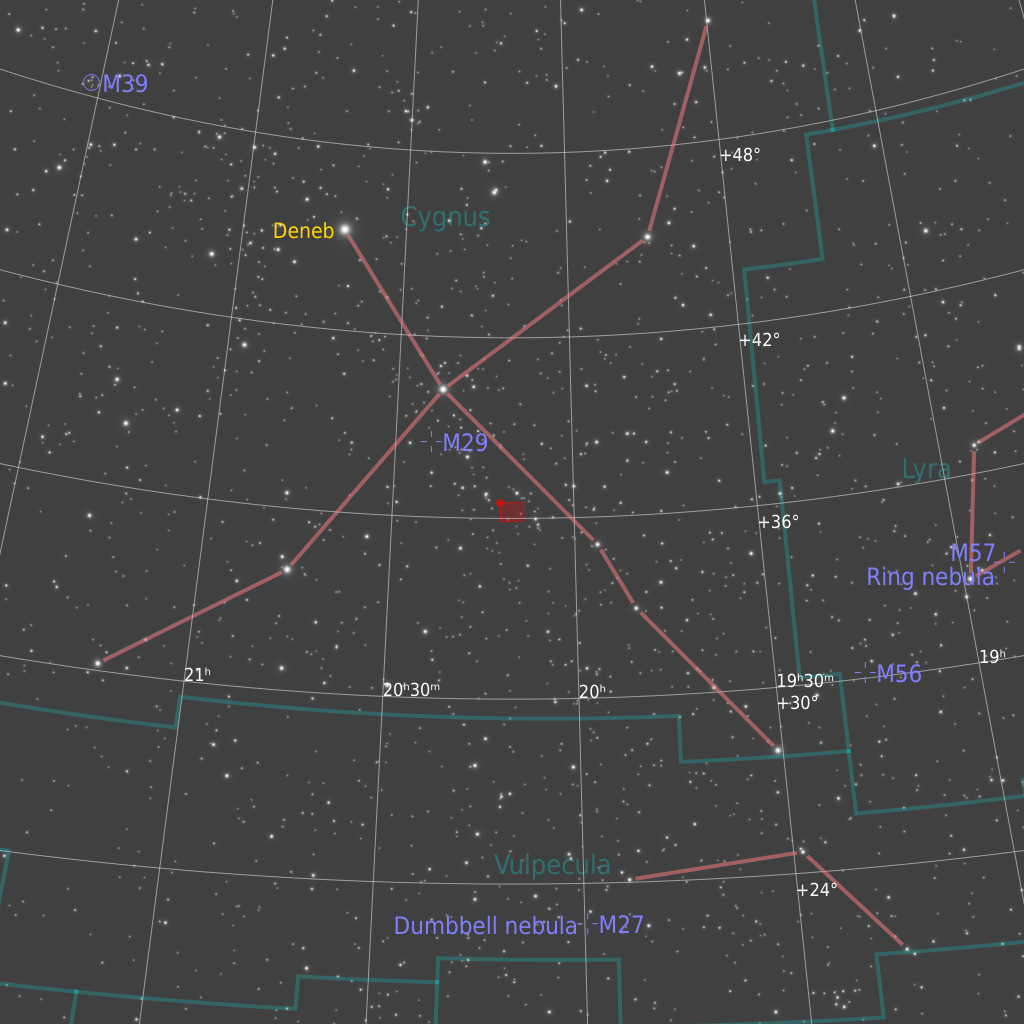 WR 134 Finder Chart
