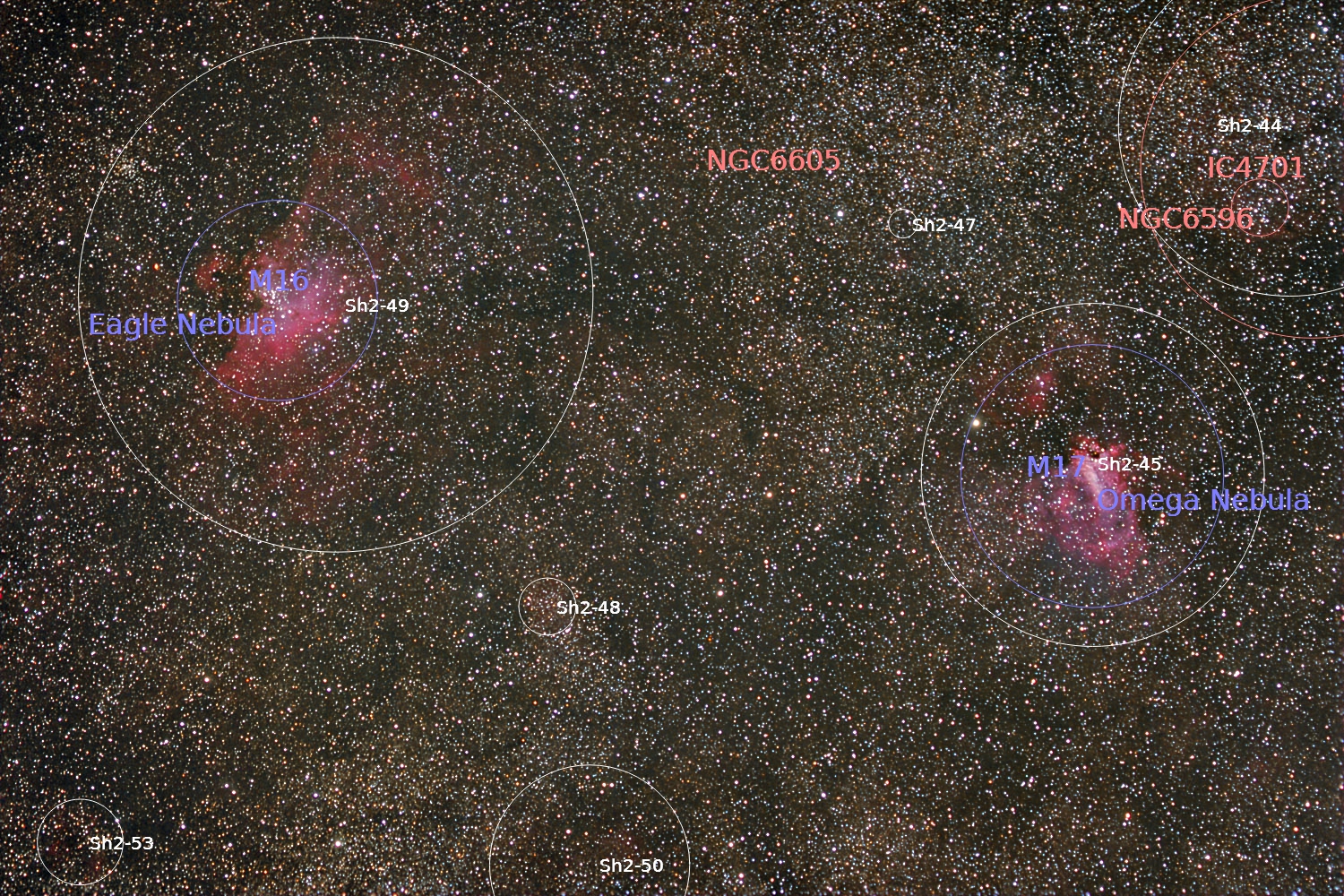 Messier16, 17, 2011, annotated