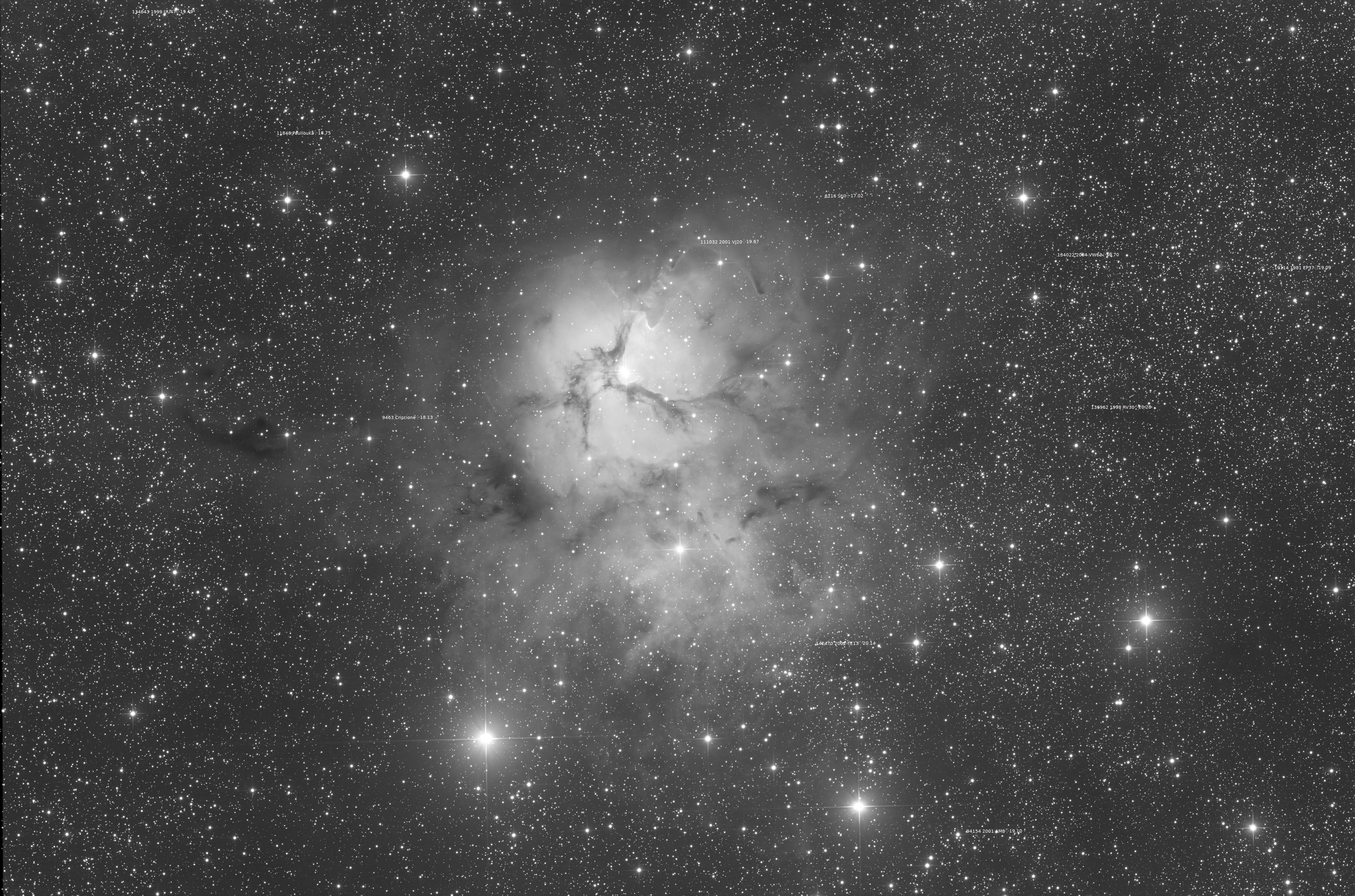 M20, VdS Hakos, 2024, Asteroids