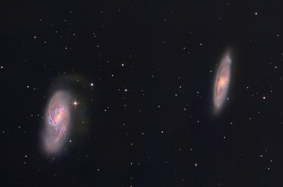 Messier 65 and Messier 66, Krefeld, 2012
