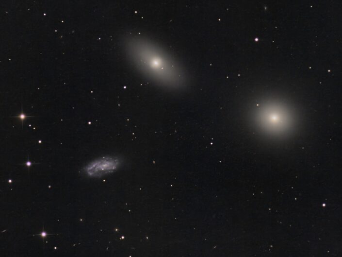 Messier 105, NGC 3384 and NGC 3389, Krefeld, 2012