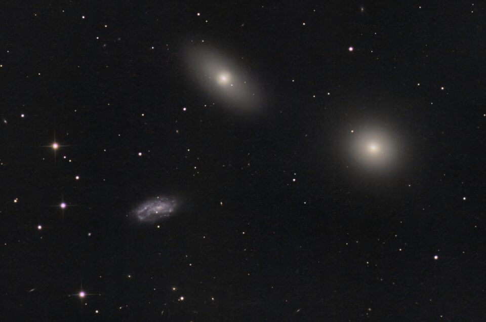 Messier 105, NGC 3384 and NGC 3389, Krefeld, 2012