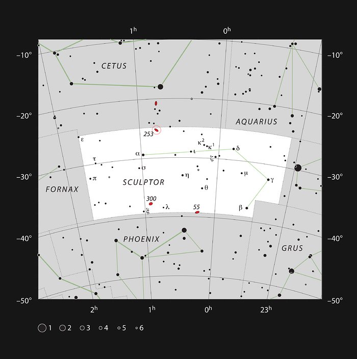 NGC 253 Finder Chart