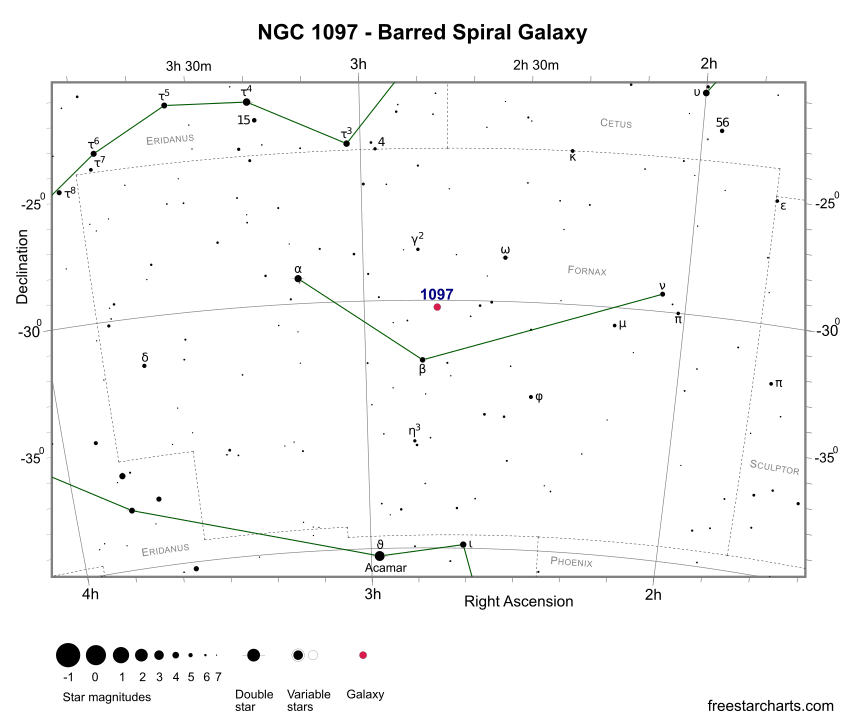 NGC 1097 Finder Chart