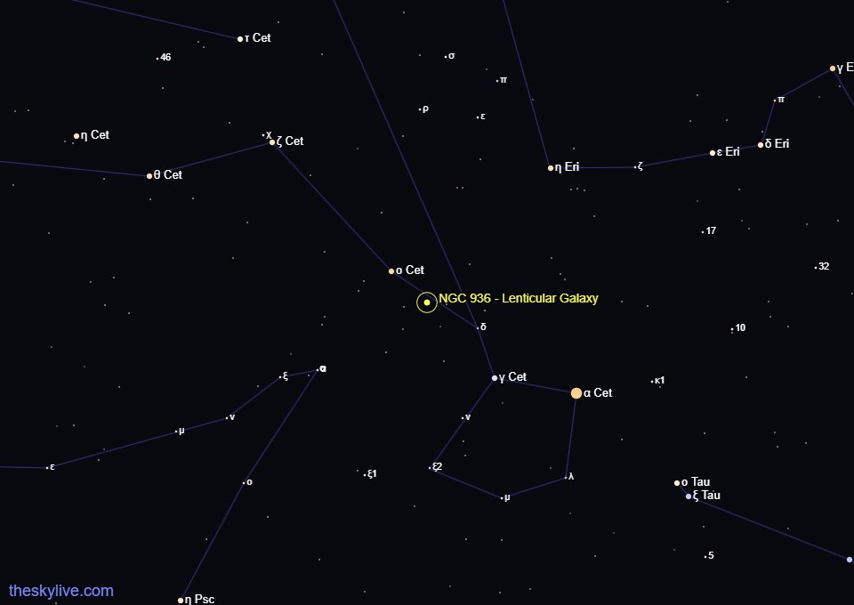 NGC 936 Finder Chart