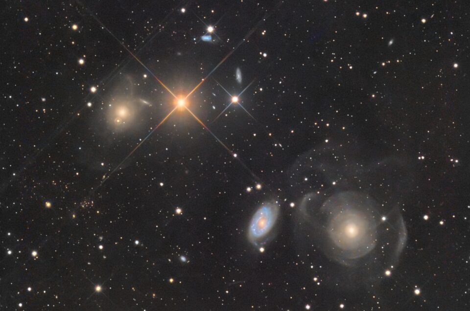 NGC 470, NGC 474, Tivoli, Namibia, 2017 (150 %)