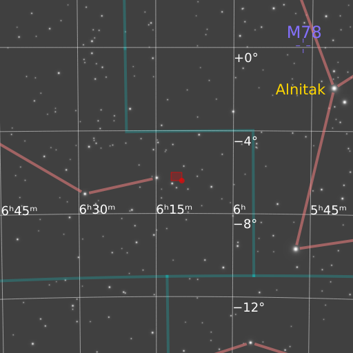 NGC 2185 Finder chart