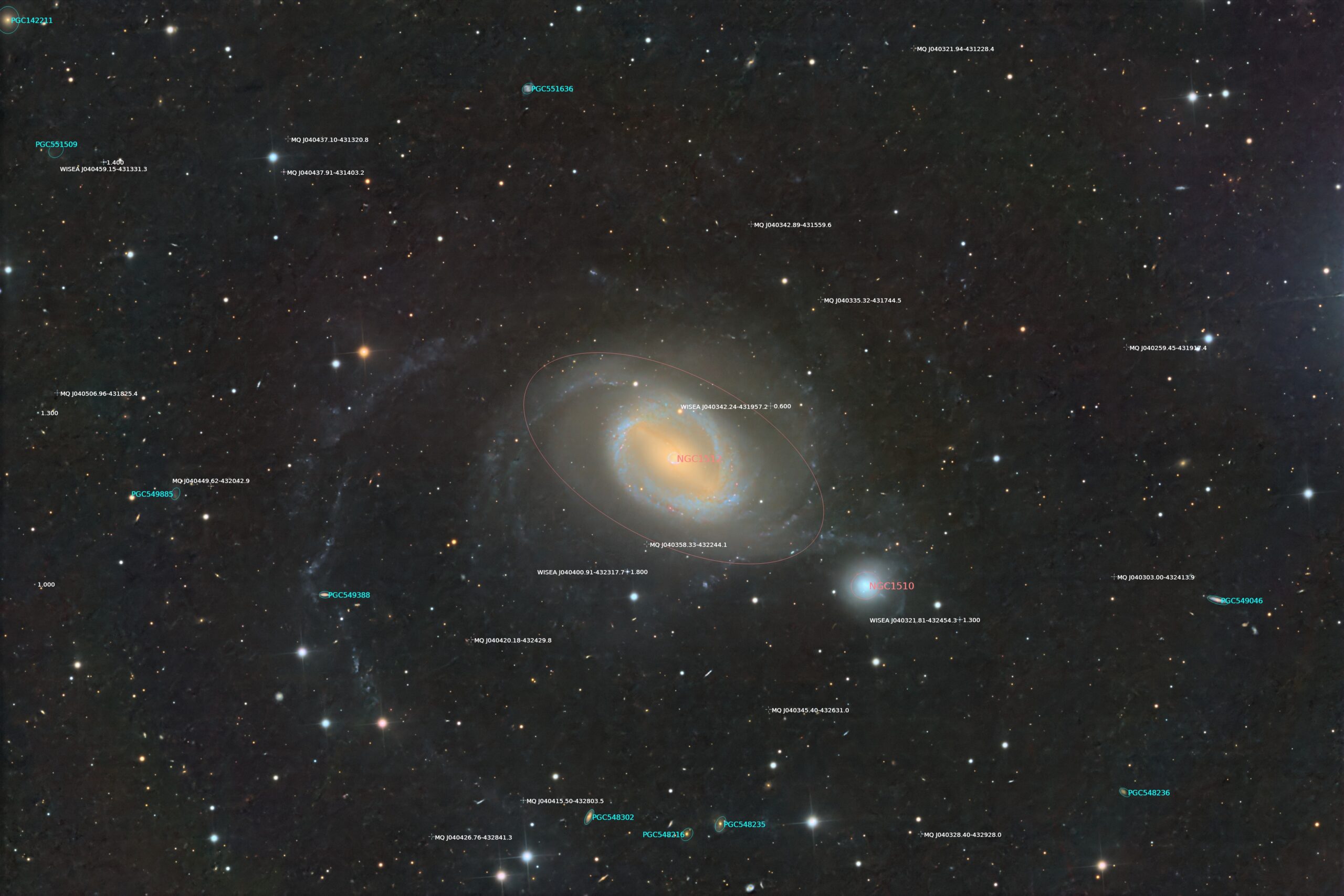 NGC 1512 annotated