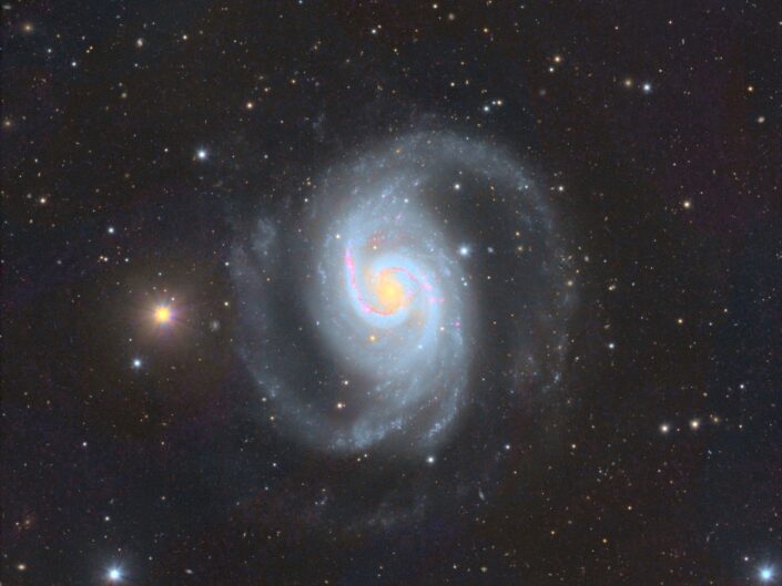 NGC 1566, Telescope Live, Chile, 2022