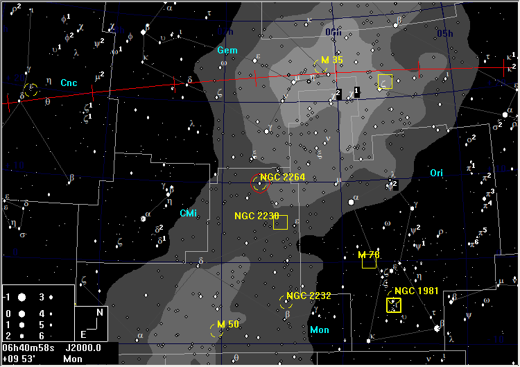 NGC 2264 Finder Chart