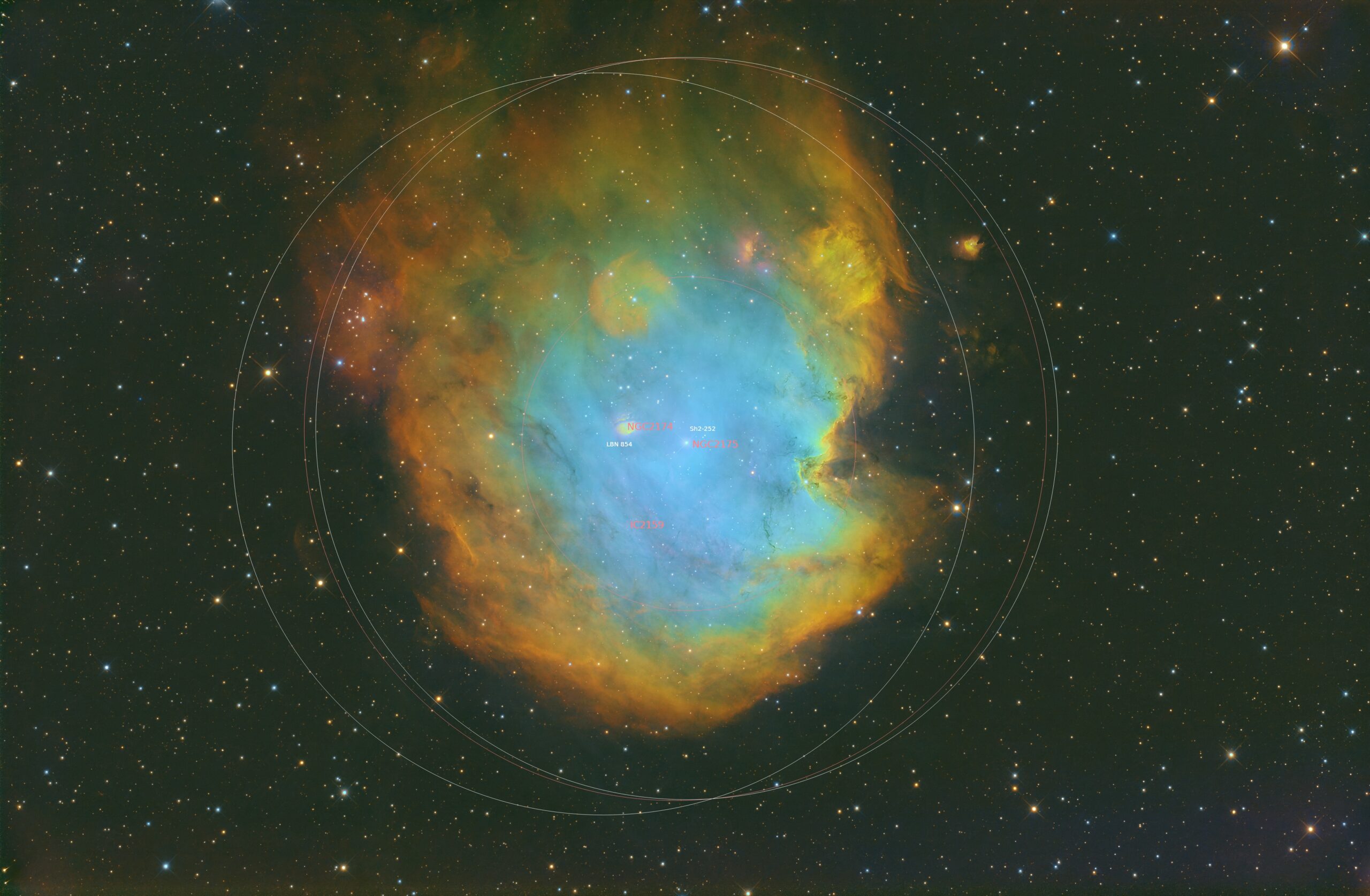 NGC 2174/75 annotated