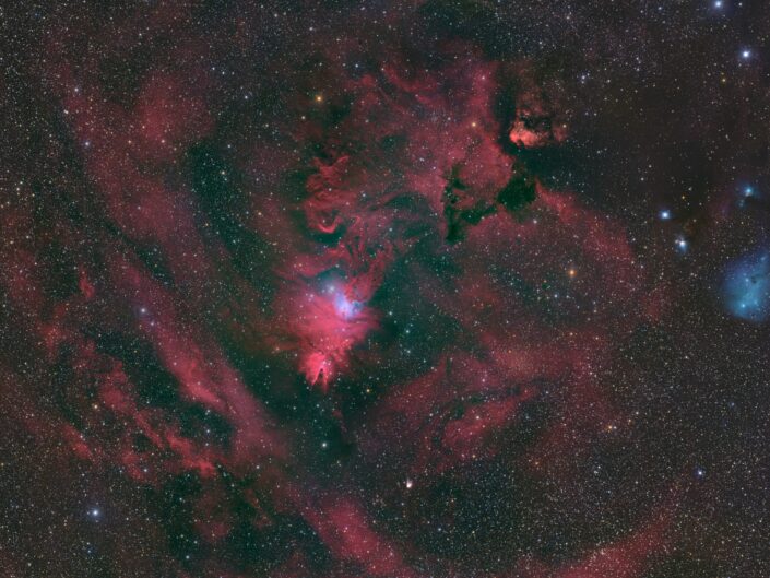 NGC 2264, Telescope Live, Spain, 2023