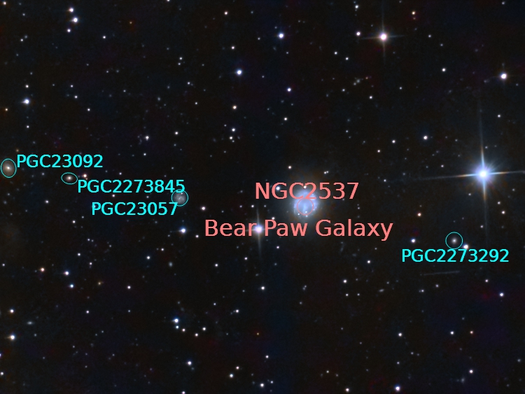 NGC 2537 annotated