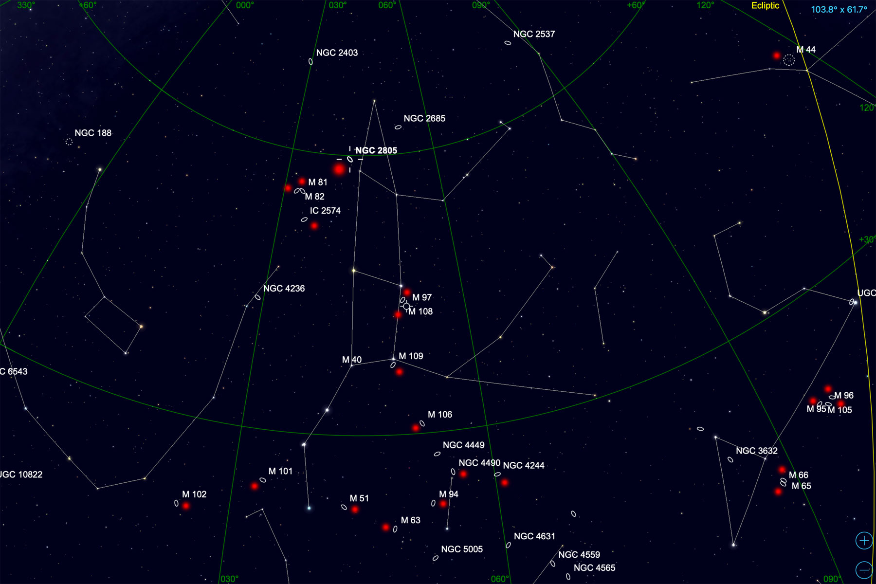 NGC 2805 Finder Chart