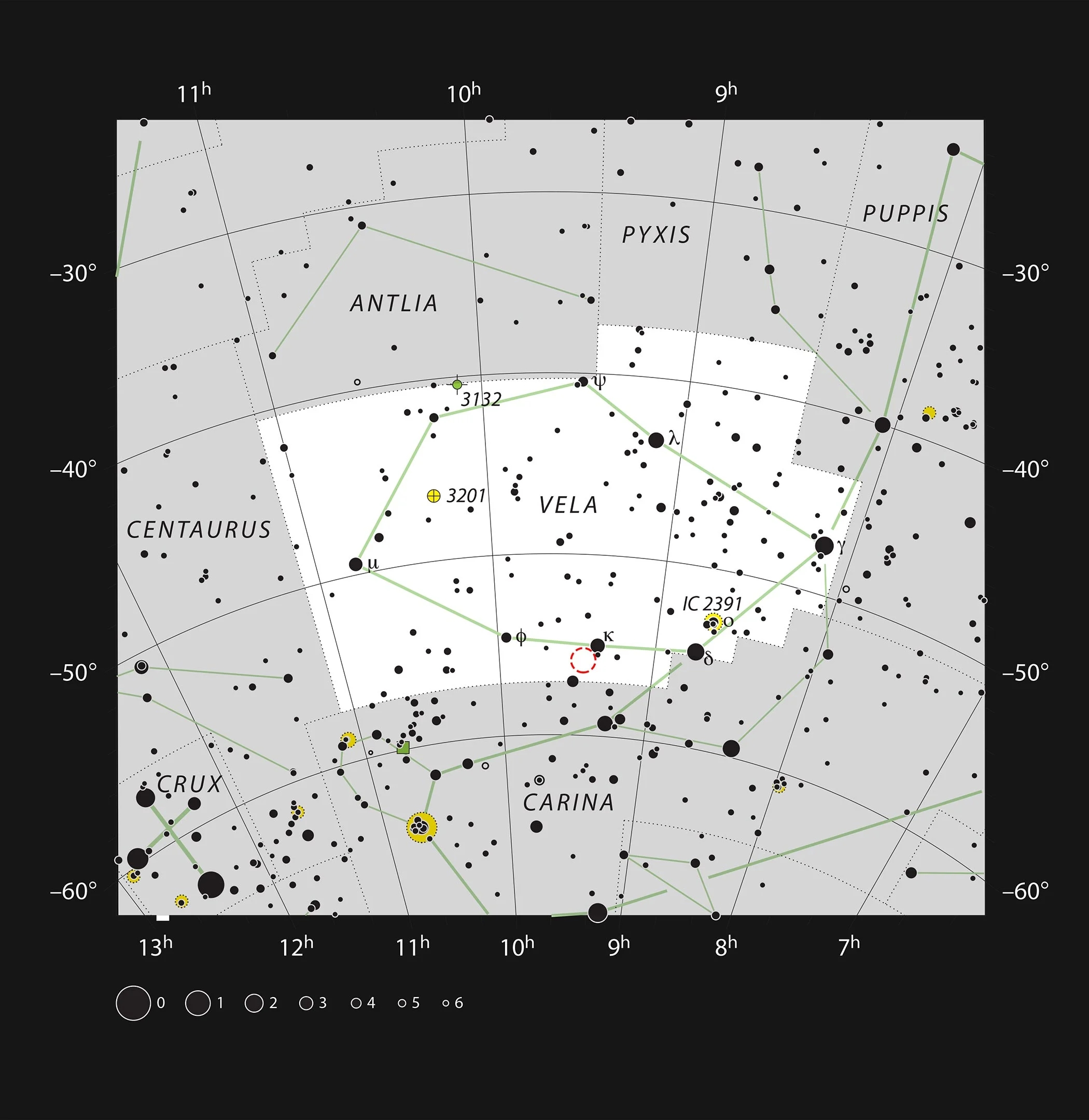 NGC 2899 Finder Chart