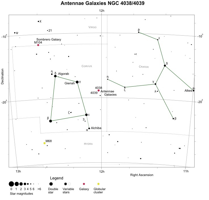 NGC 4038/39 Finder Chart