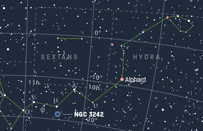 NGC 3242 Finder Chart