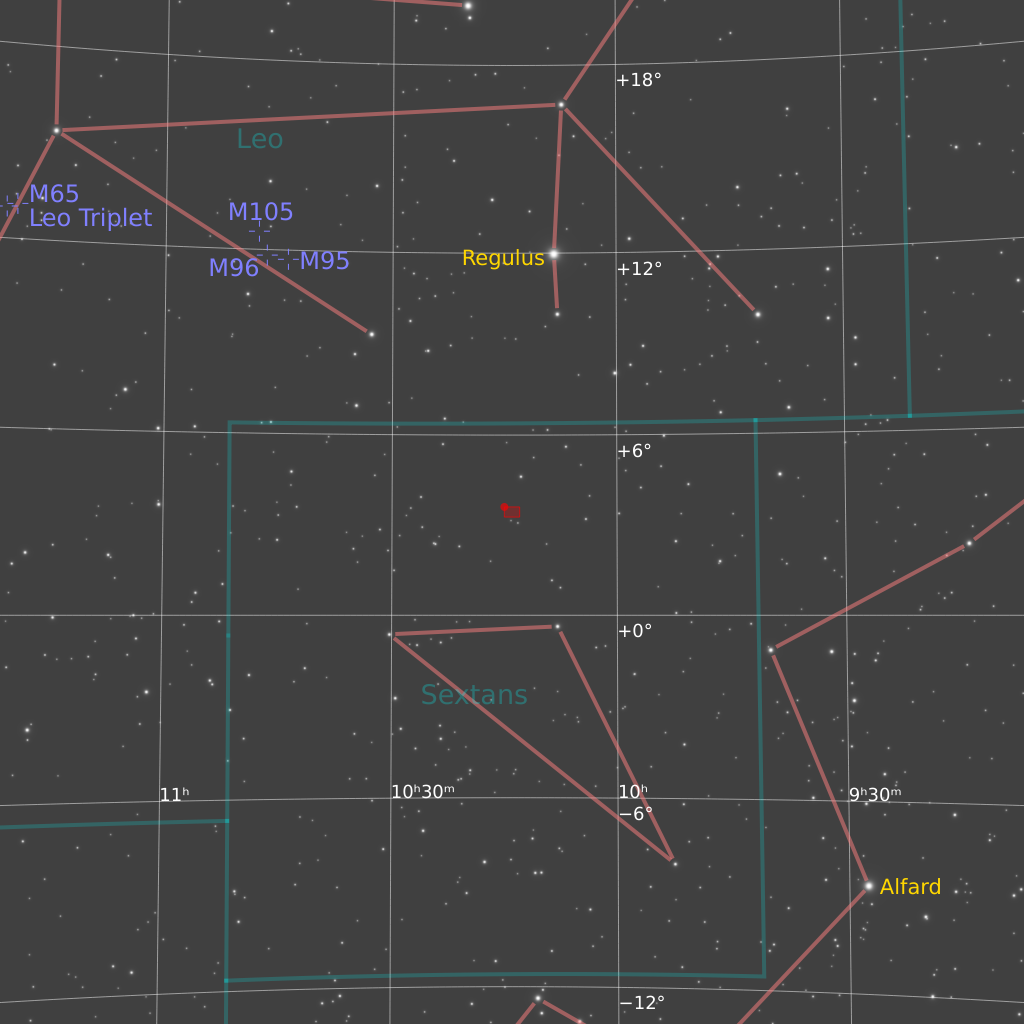 NGC 3166 Finder Chart