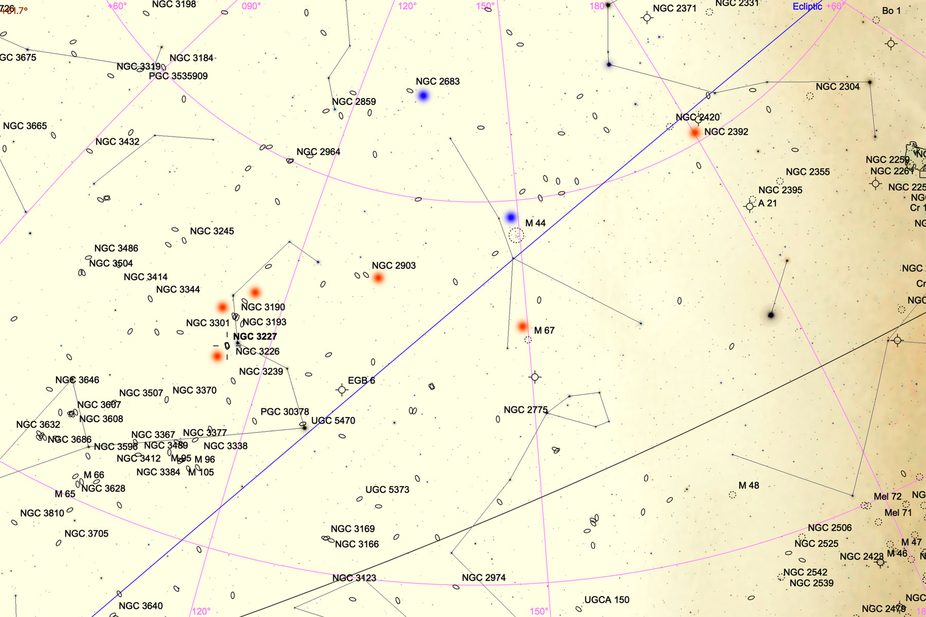 NGC 3227 Finder Chart