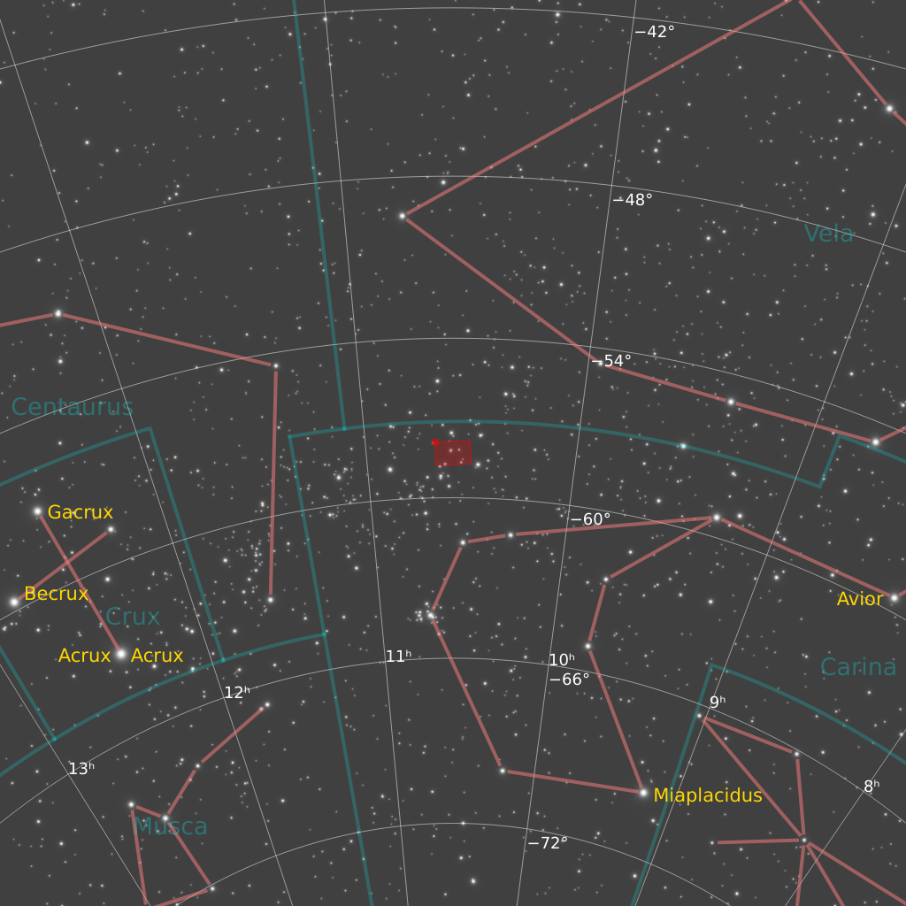 NGC 3293 Finder Chart