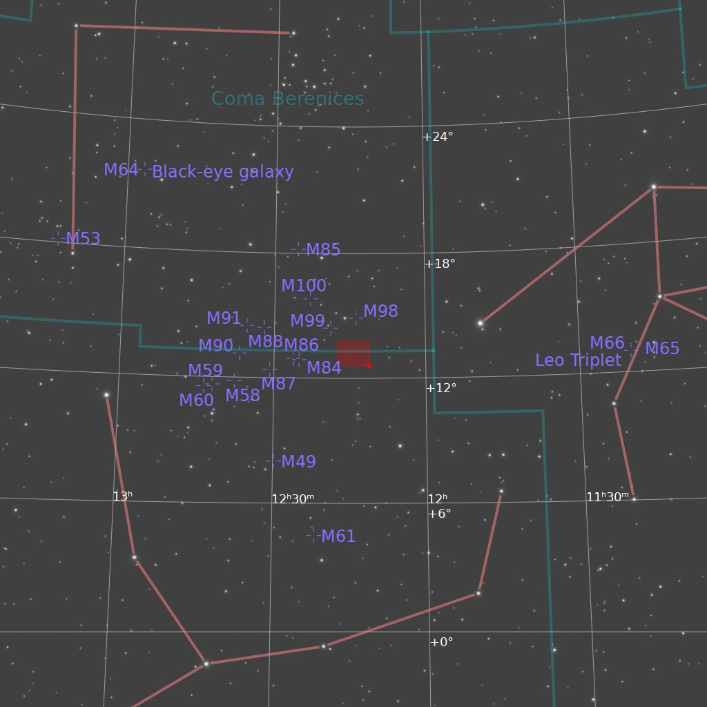 NGC 4216 Finder Chart