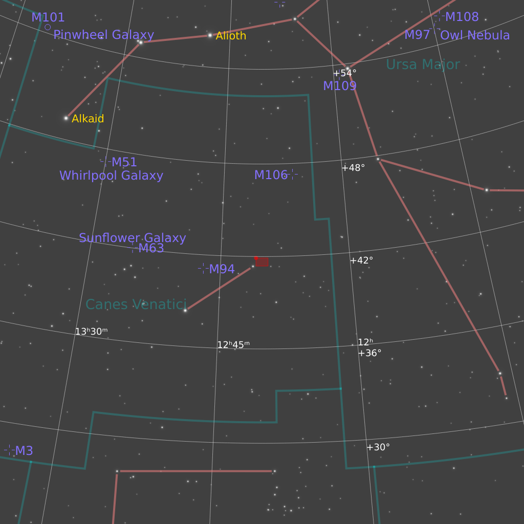 NGC 4490 Finder Chart
