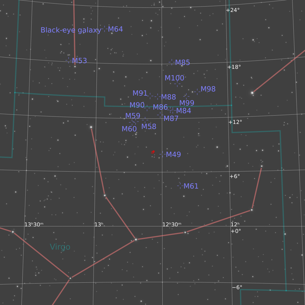 NGC 4535 Finder Chart