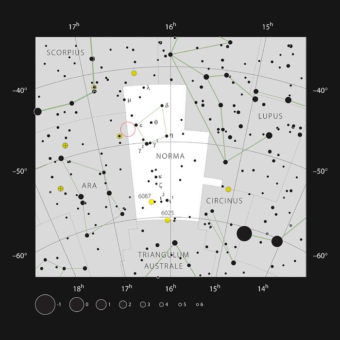 NGC 6164 Finder Chart