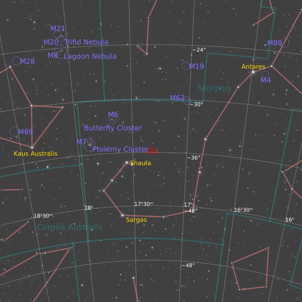 NGC 6334 Finder Chart